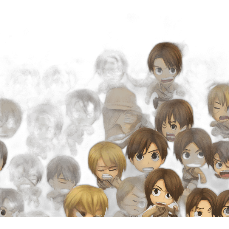 Emoji of word "Attack on titan" emoji