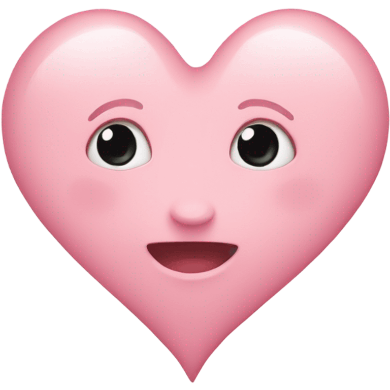 Baby pink heart emoji