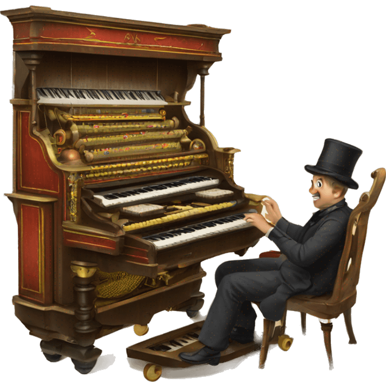 19th century travelling calliope steam organ emoji