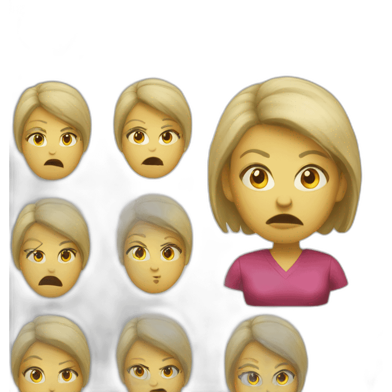 my wife with angry face emoji