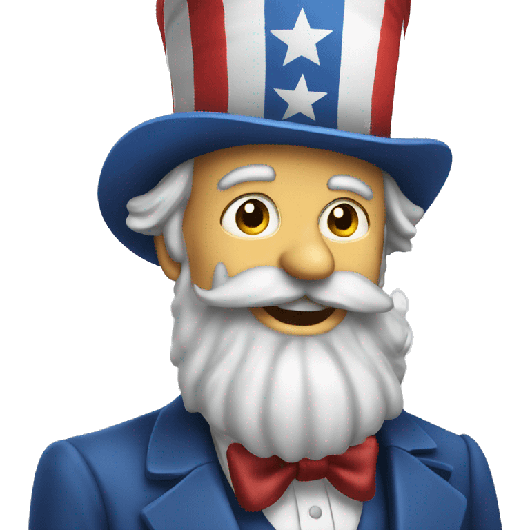 uncle sam with grey beard emoji