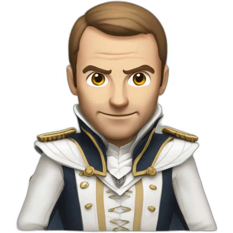 macron déguiser en assassin's creed sans capuche emoji