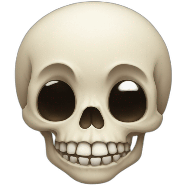 funny skull emoji