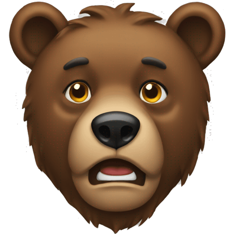 Bear down emoji