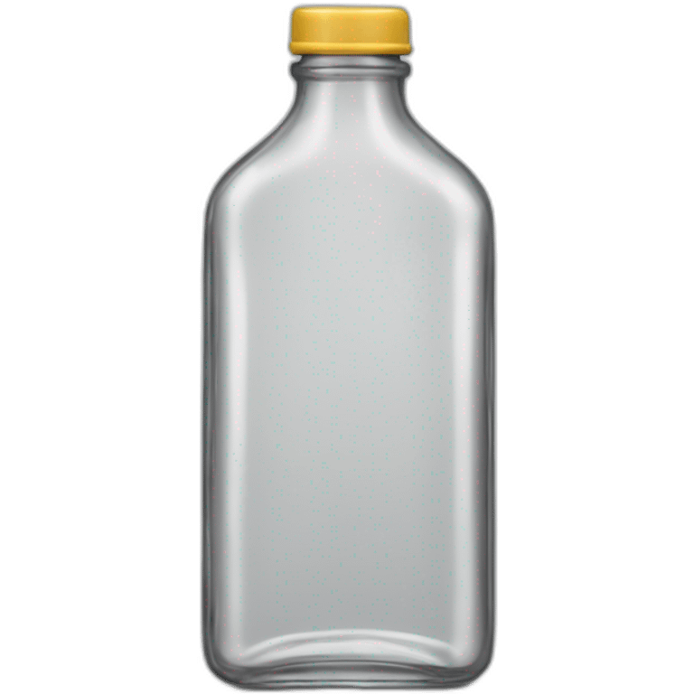 rectangular bottle glass without face with cap in color #FAA300 emoji