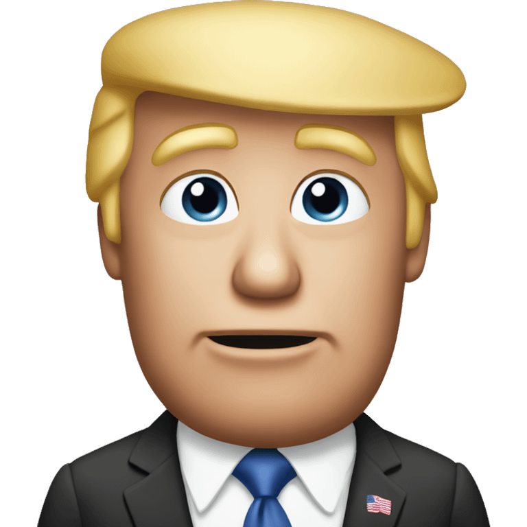 cutesy donald trump  emoji