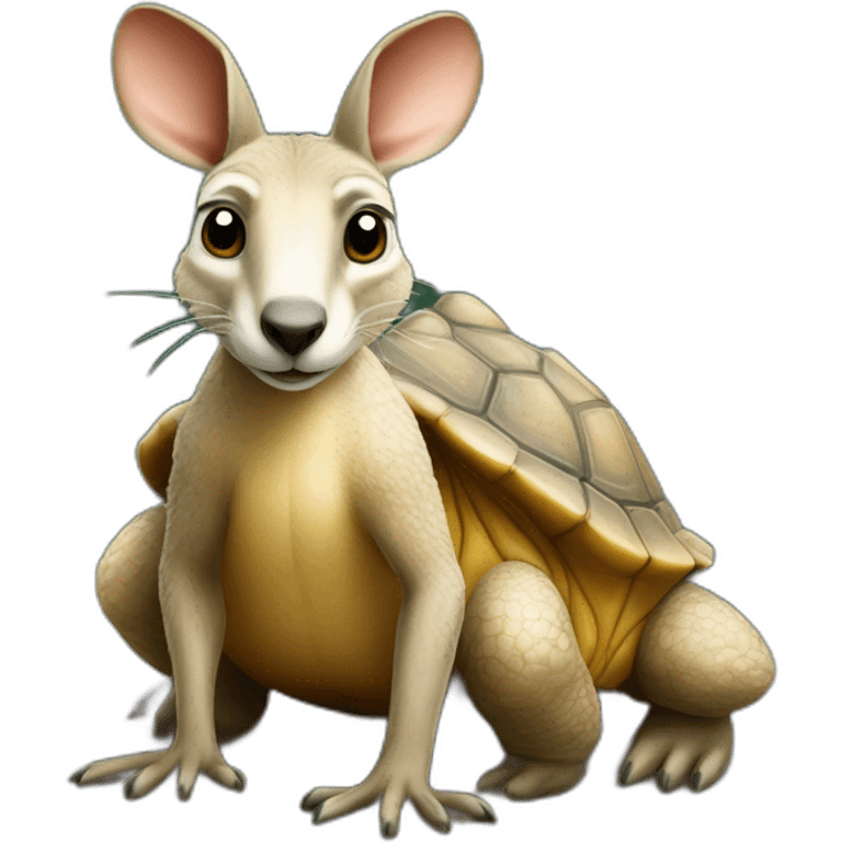 Kangourou sur tortue emoji