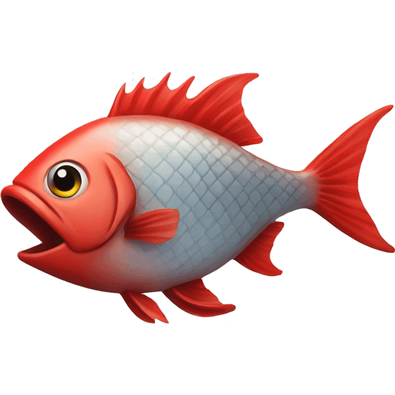 a fish with a red email emoji