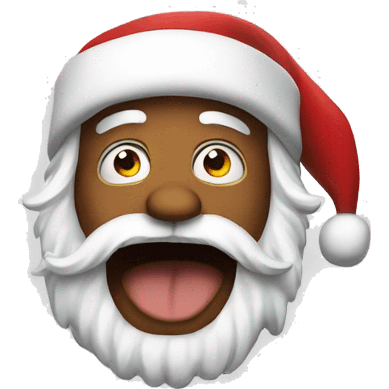 Crazy Santa emoji