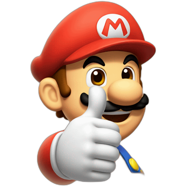 mario thumbs up emoji