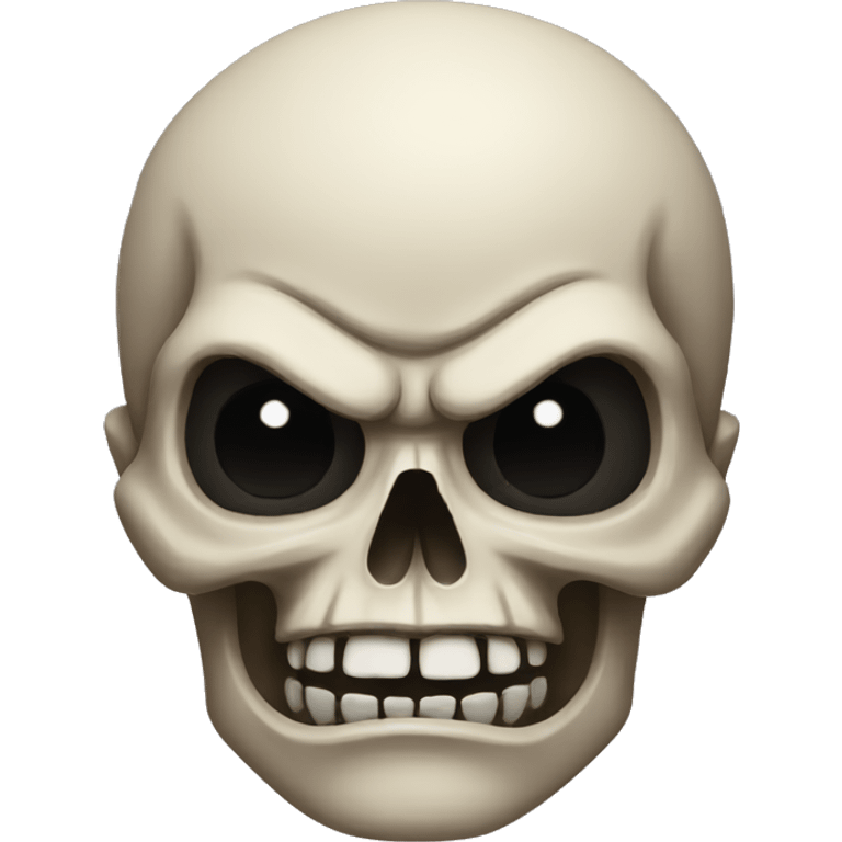 Skull angry emoji