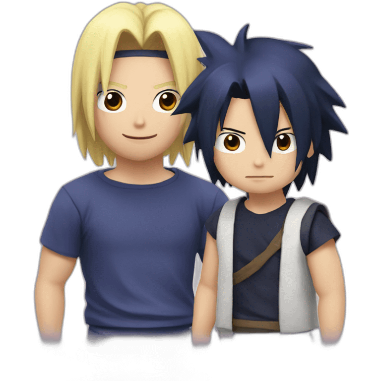 Sasuke avec Patrick emoji