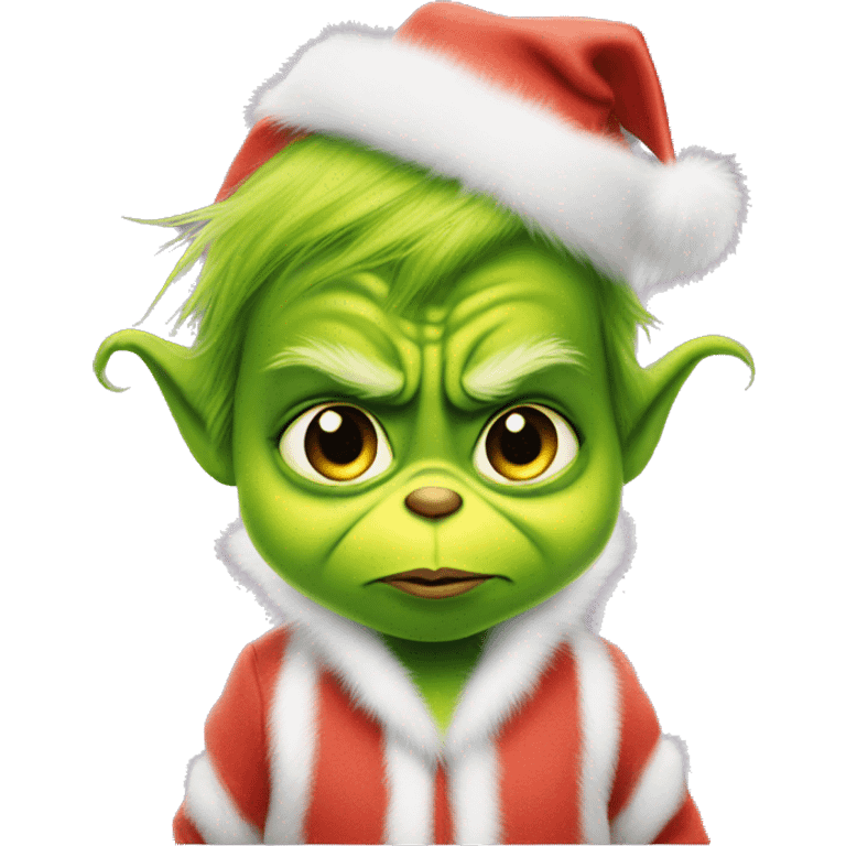 The grinch as a baby emoji