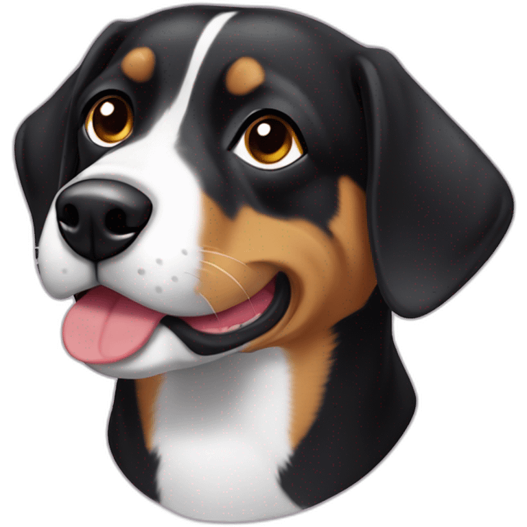 Eating Entlebucher zennenhund emoji