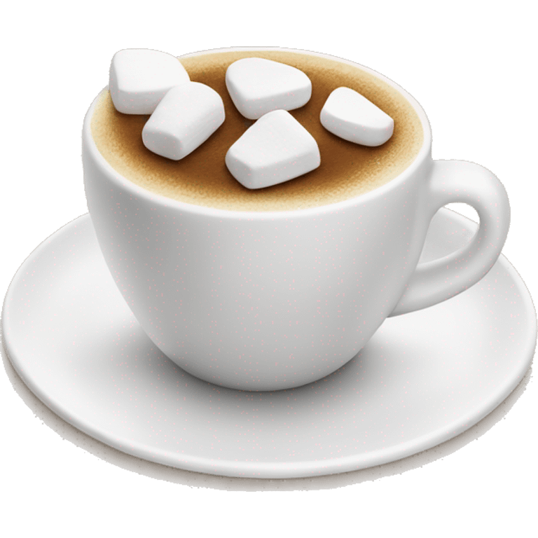 coffee with marshmallows on top emoji