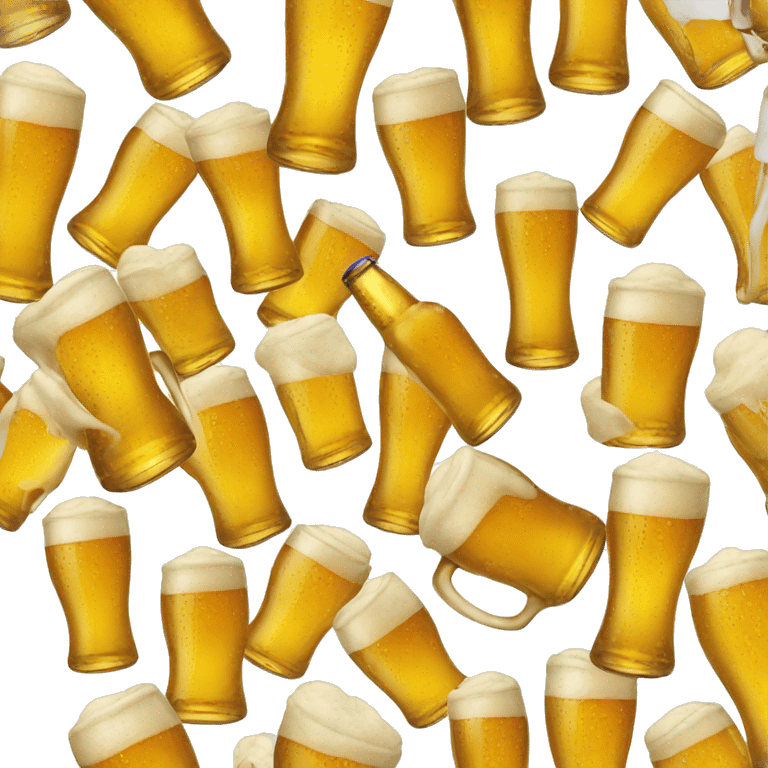 happy beer emoji