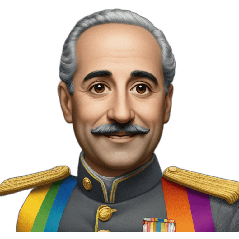 Hyperrealist francisco franco lgtbi rainbow emoji