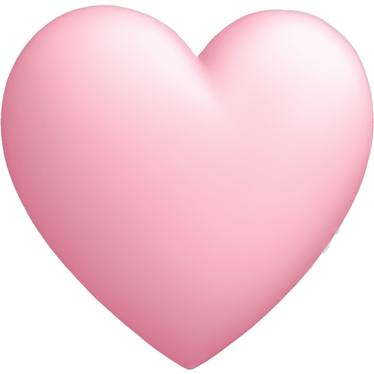 Pastel pink heart emoji