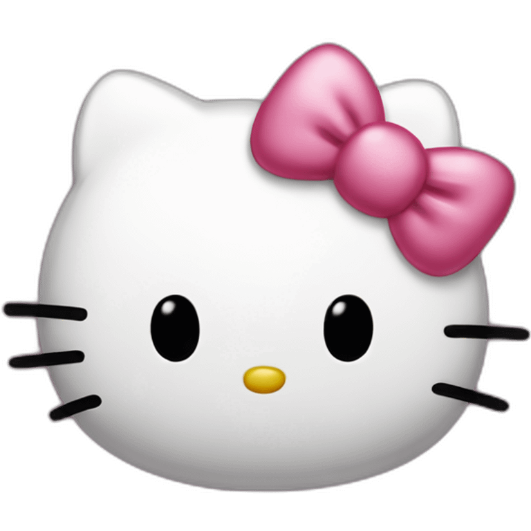 hello kitty who kiss emoji