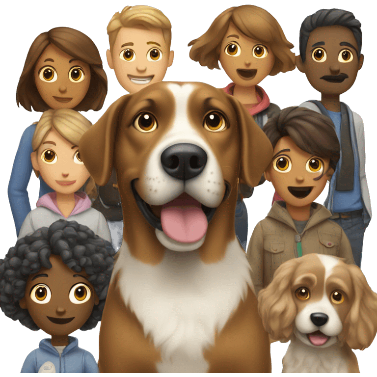 dog with people  emoji