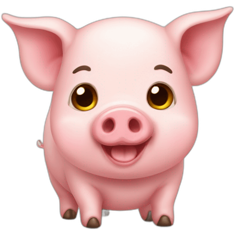 Cute pig emoji