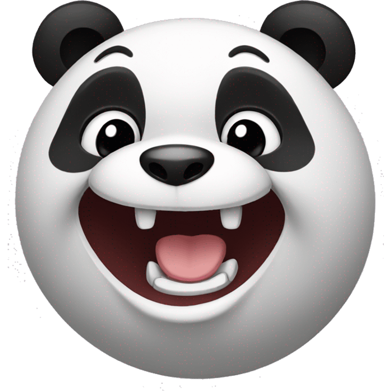 Laughing panda emoji