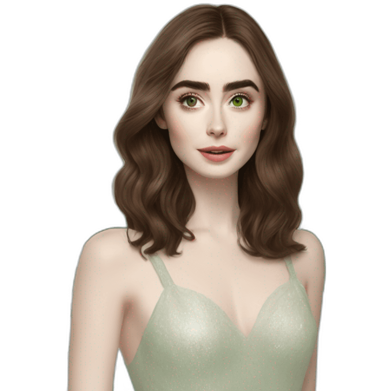 lily-collins-with-green-eyes emoji