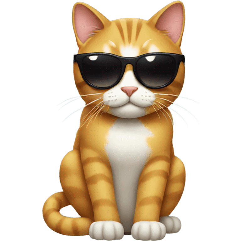 Cat with sunglasses emoji