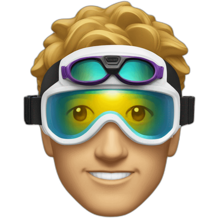 dettachable ski goggle lense emoji