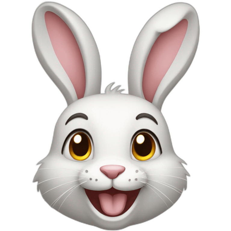 cheerful rabbit emoji