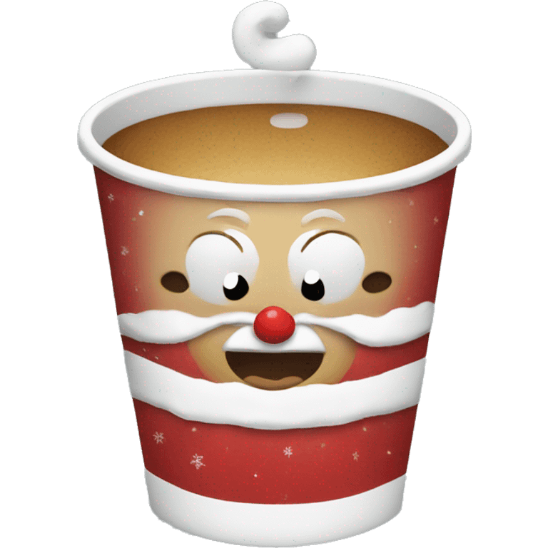 a christmas cup emoji