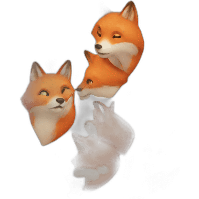 Fox heart emoji