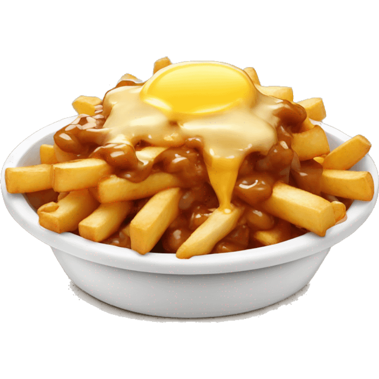 Poutine qui mange une poutine emoji