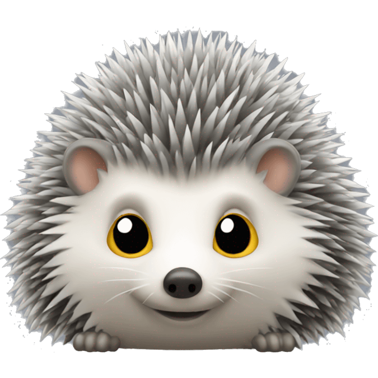 Grey hedgehog small emoji