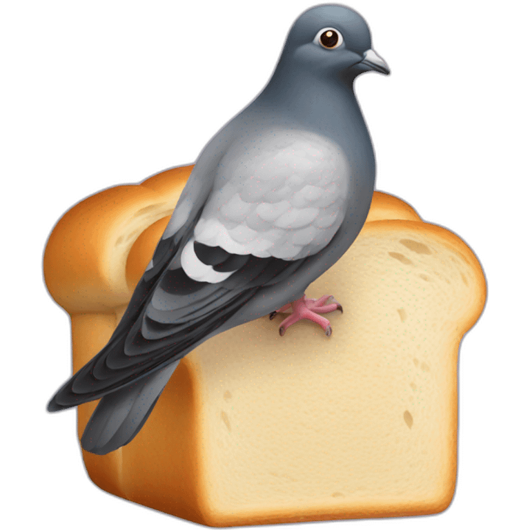 pigeon bread emoji