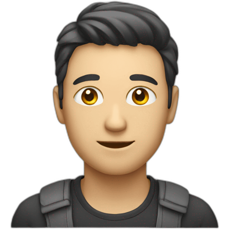 Chat sur un homme emoji