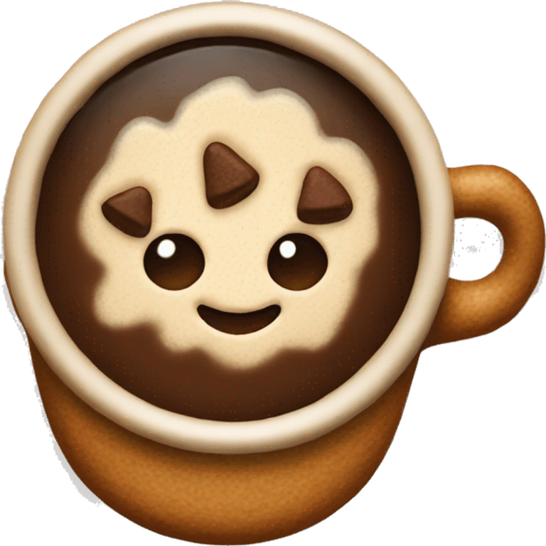 Gingerbread coffee  emoji