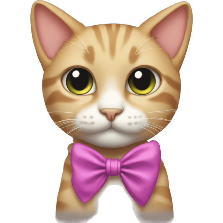 Cat with a bow  emoji