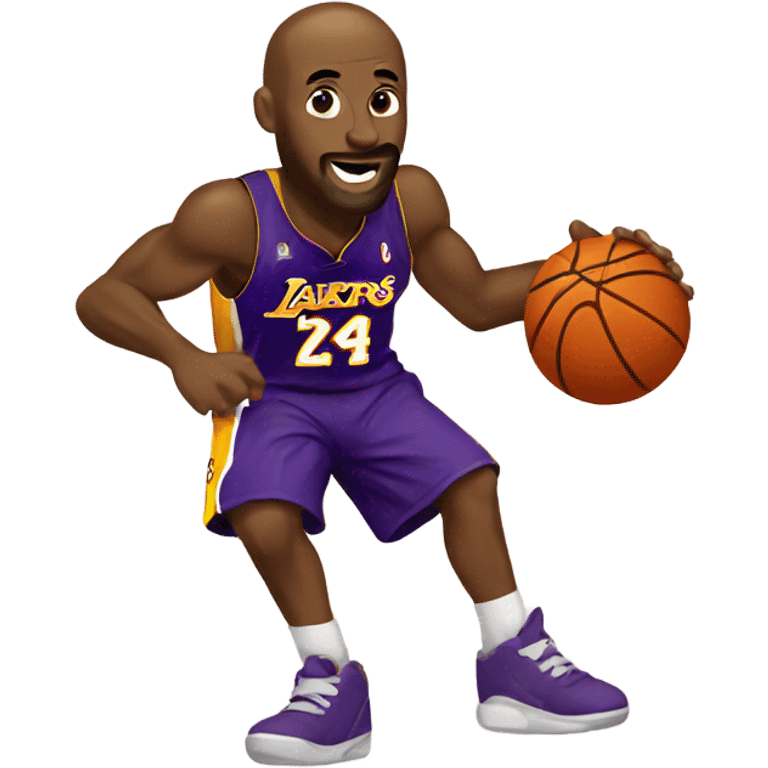 Kobe playing basketball emoji