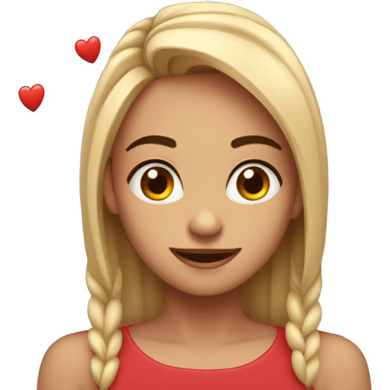 Cara con corazones  emoji