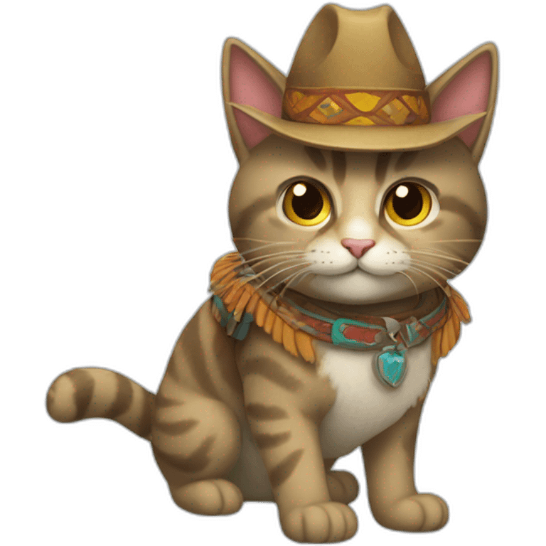 GATO CON BOTAS EN MACCHUPICCHU emoji