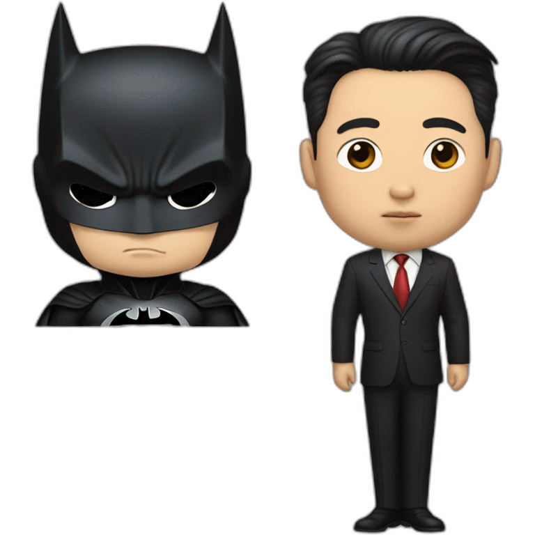 kim jong un dresses batman emoji