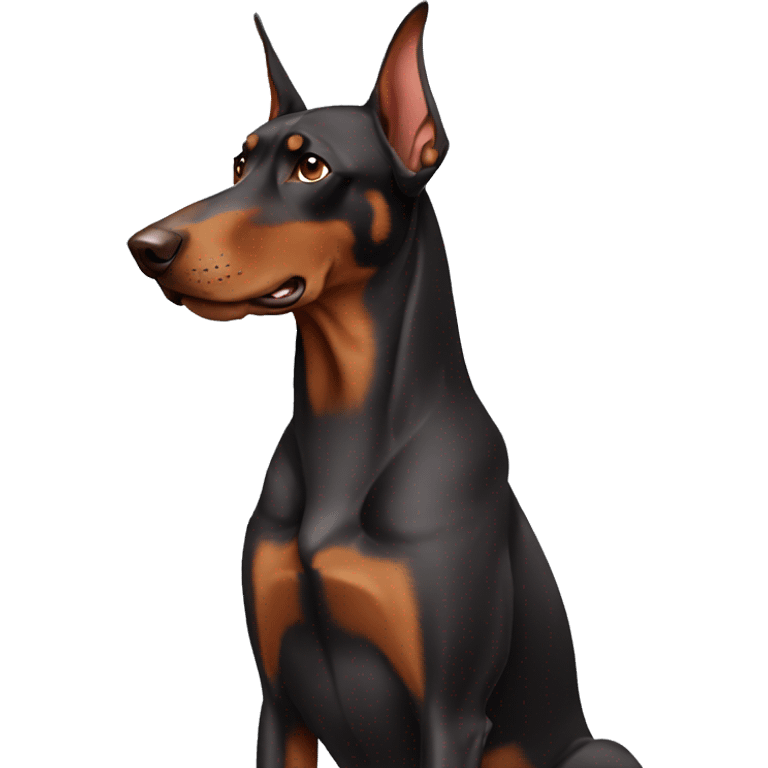 Brown Doberman  emoji