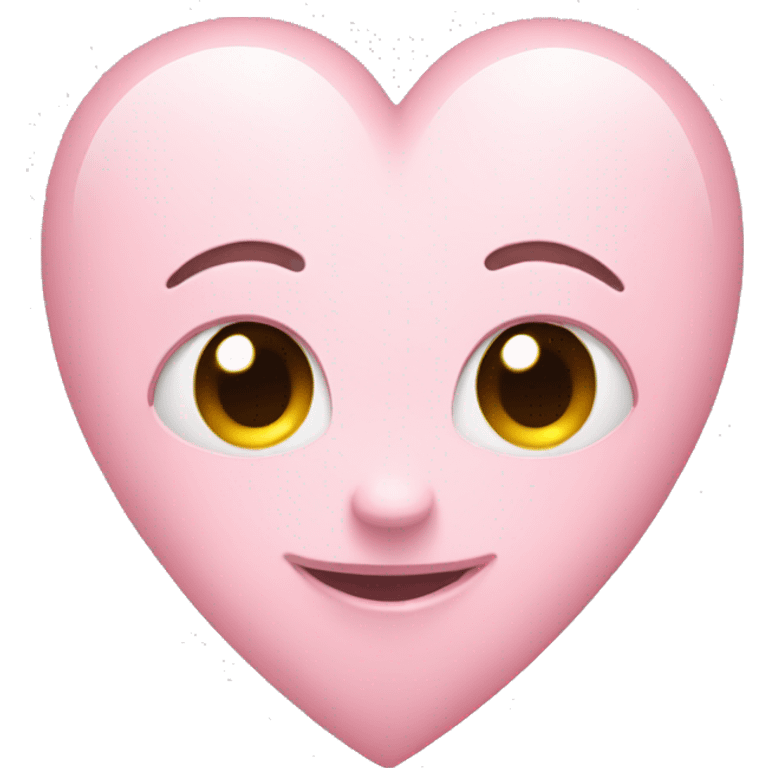 Heart light pink color emoji