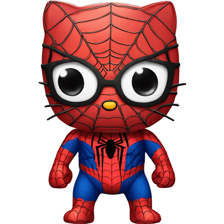 Hello kitty X Spider Man emoji