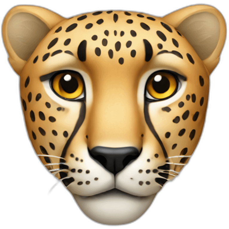 Male cheetah head emoji