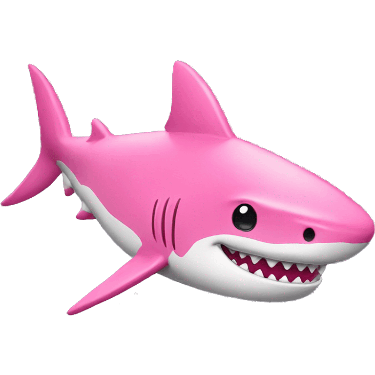 Pink shark emoji