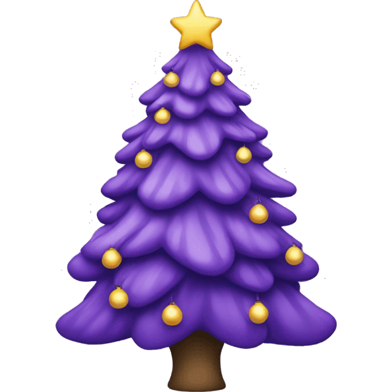 Purple Christmas Tree emoji