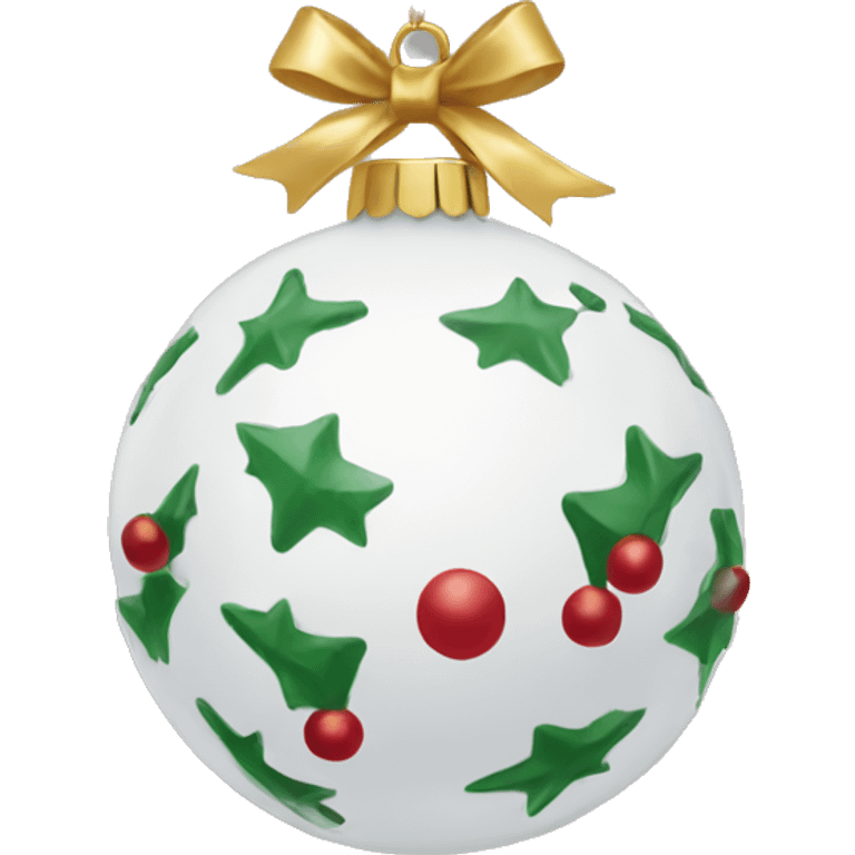 Delicate Christmas ornament  emoji