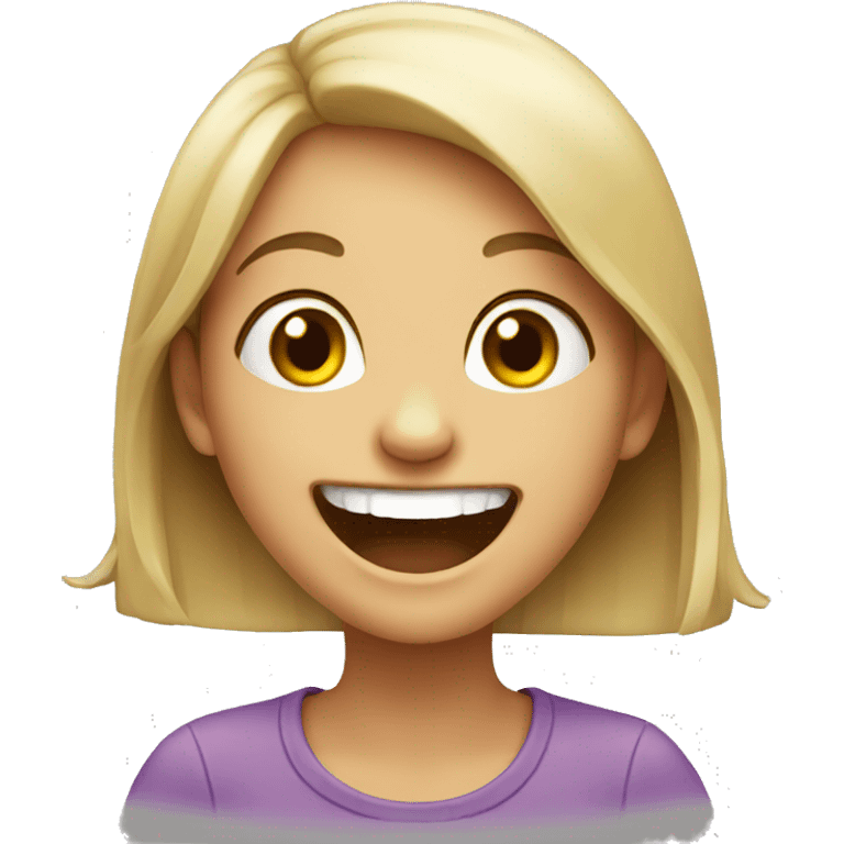 laughing girl emoji